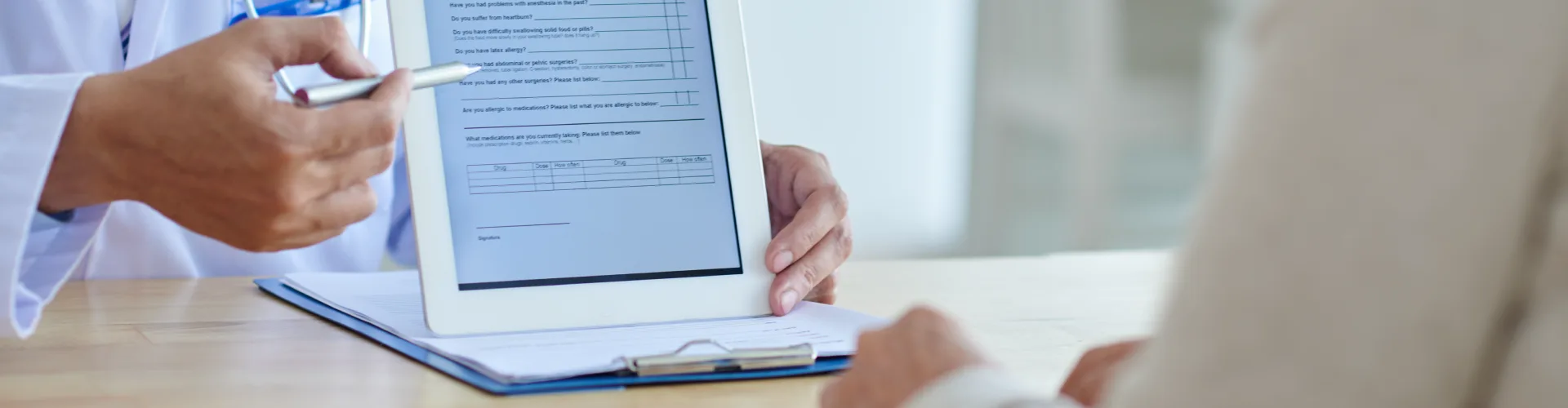 Professional Australian doctor providing telehealth consultation