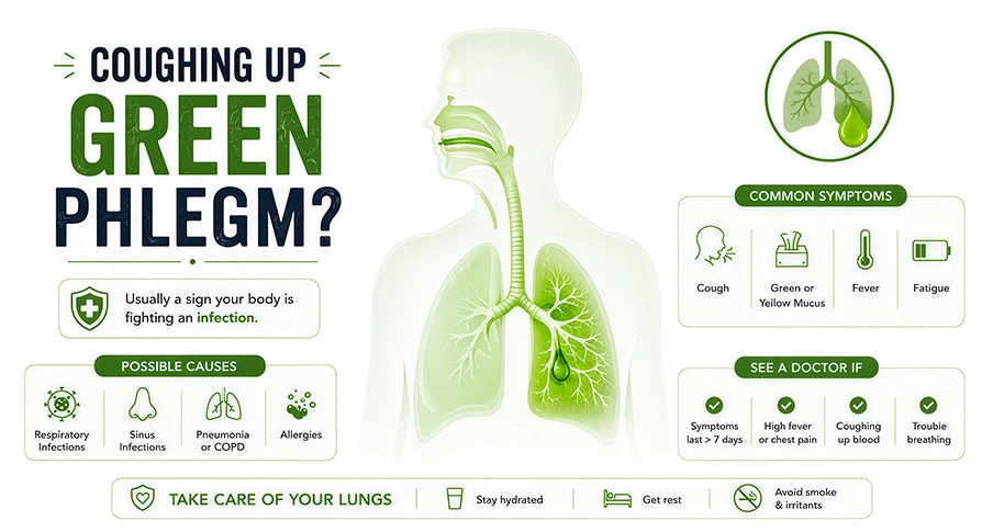 Are You Coughing Up Green Phlegm? Doctor Consultation Guide