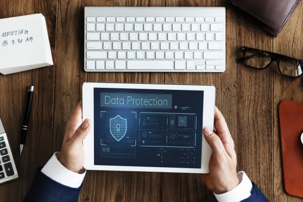 Secure digital medical records showing patient data privacy and document access controls