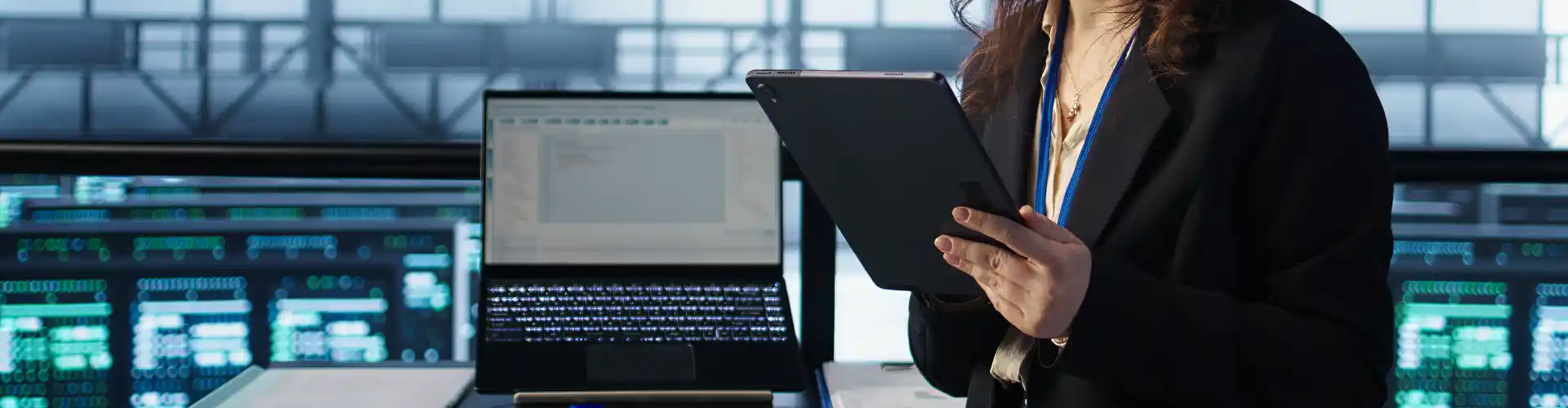 Doctor reviewing secure digital patient records and prescription data on a computer in a healthcare