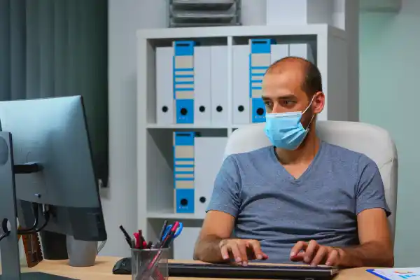 Australian doctor accessing electronic prescriptions integrated with My Health Record on a secure healthcare system