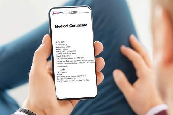request a online medical certificate in sydney